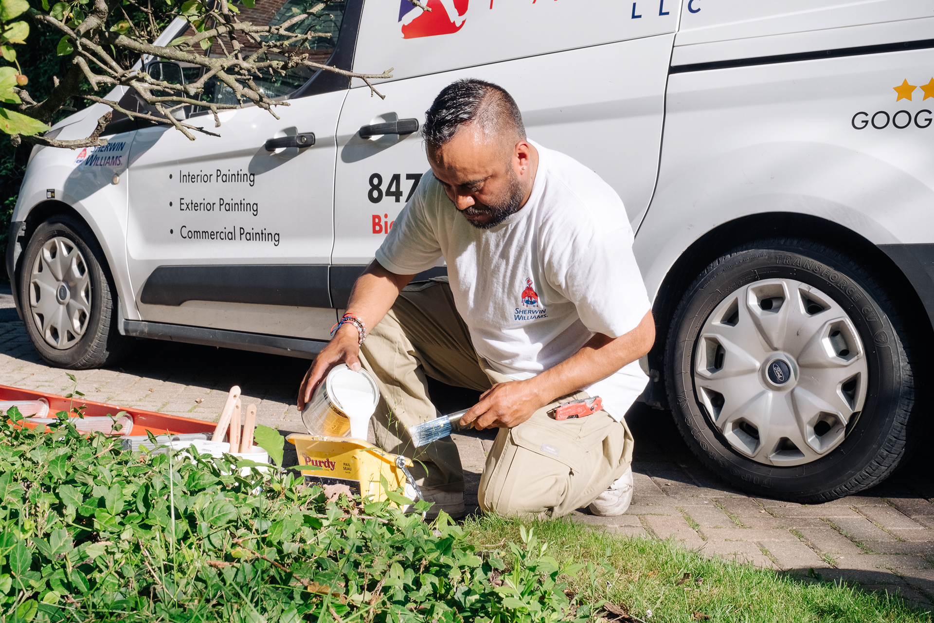 Exterior painting project in Glenview, IL, improving curb appeal and protecting the home with durable, professional-grade coatings.